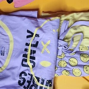 Purple and Yellow Pajama Set for Cozy Nights